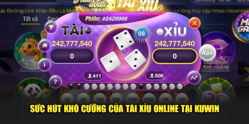 Sức hút khó cưỡng của tài xỉu online